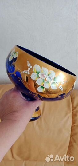 Ваза для фруктов. Богемия