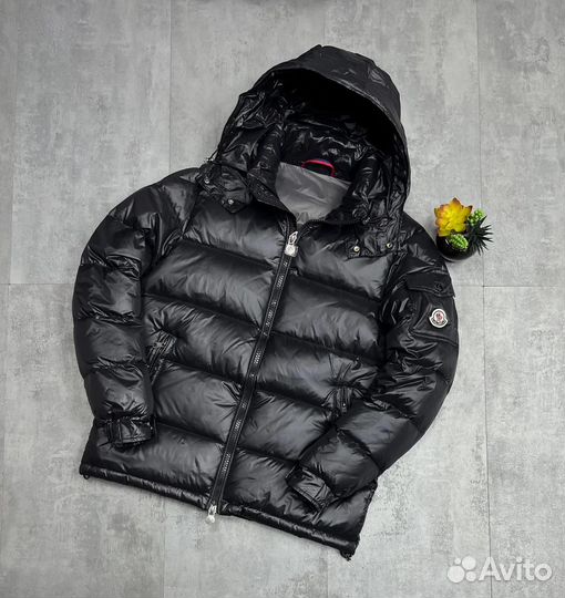 Куртка пуховик зимний Moncler глянцевый