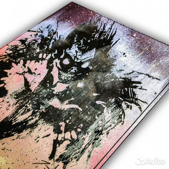 Тетрадь Смерти Рюк картина выжигание