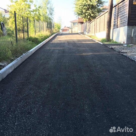 Укладка асфальтной крошки. Отсыпка дорог