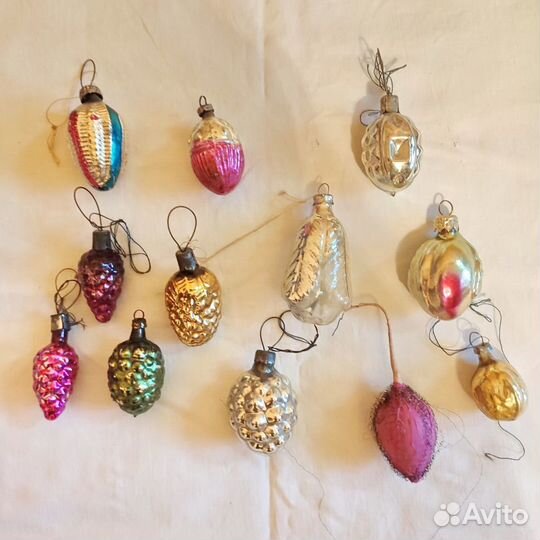 Елочные игрушки времен СССР