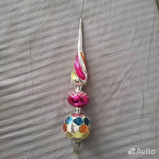 Елочная игрушка пика на елку СССР