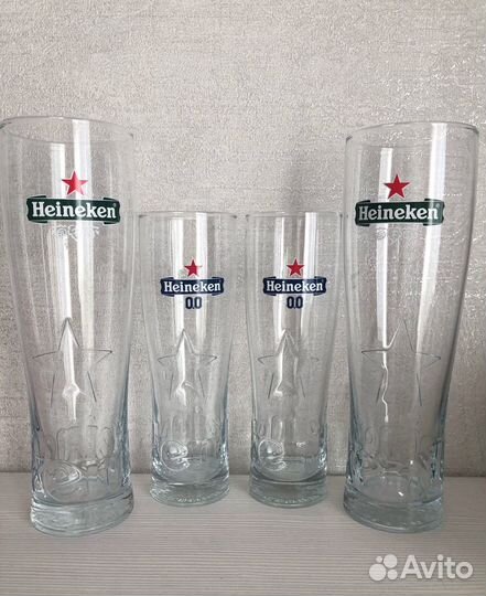 Пивные бокалы Heineken