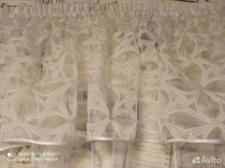 Новый комплект шторы на кухню