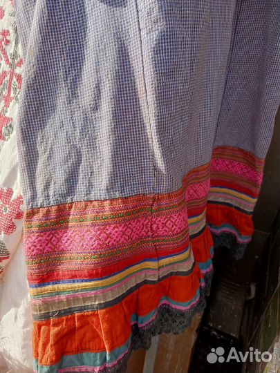 Марийское Платье.Рубаха с Урала. Домотканное