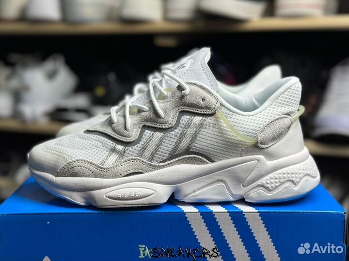 Кроссовки Adidas ozweego белые 37-45 унисекс