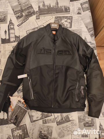 Мотокуртка icon contra 2 leather размер М