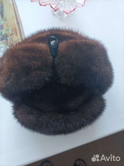 Норковая мужская шапка