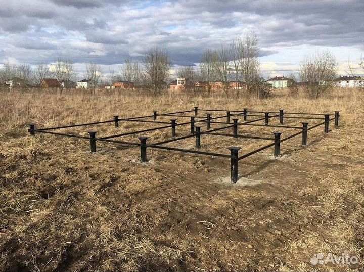 Установка винтовых свай