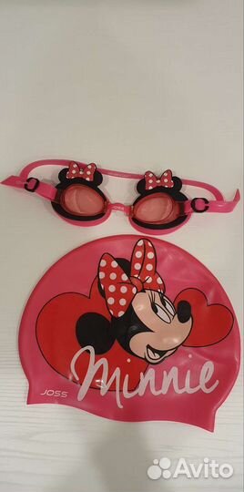 Шапочка и очки для плавания детские