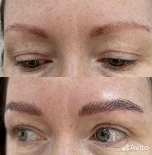 Волосковый аппаратный татуаж (не микроблейдинг)