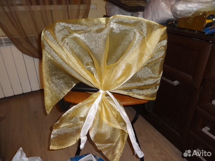 Накидки на стулья(праздичные) золото