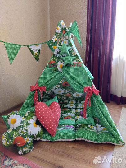 Детская игровая палатка Вигвам Шатер Лето