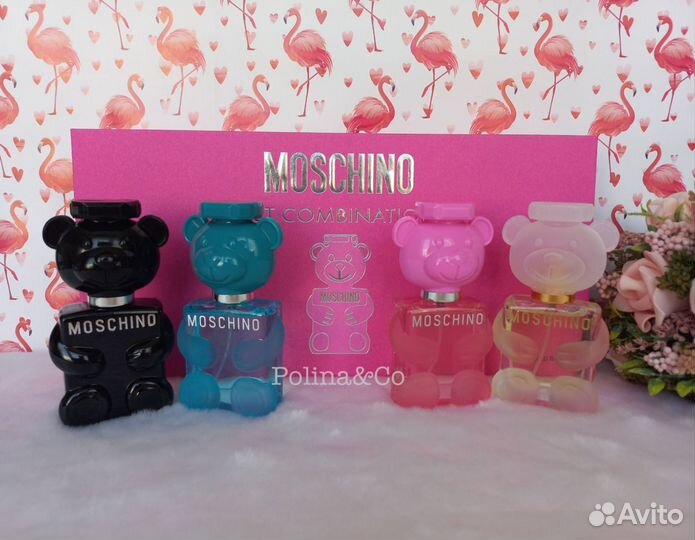 Moschino подарочный набор 4х30ml духи москино