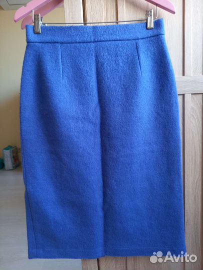 Юбка шерстяная deva moda 44 прямая