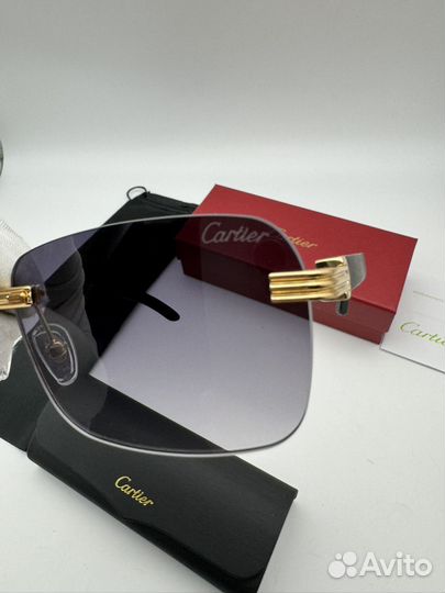 Очки мужские Cartier дерево