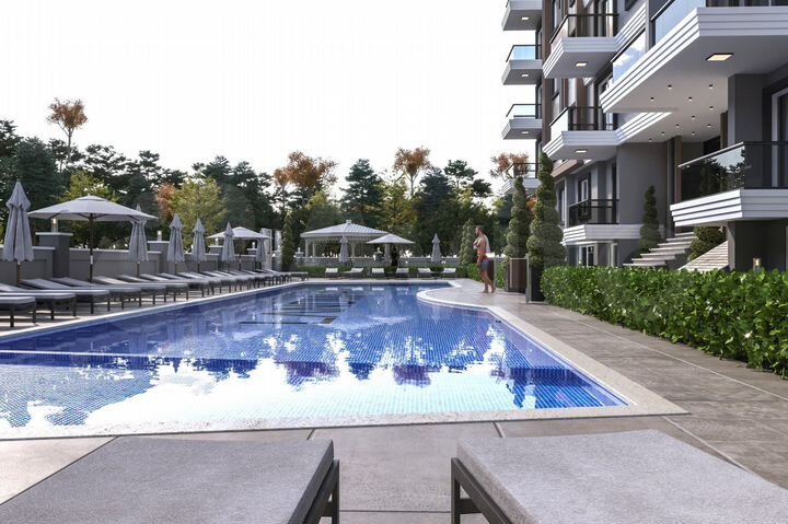 1-к. квартира, 47 м² (Турция)