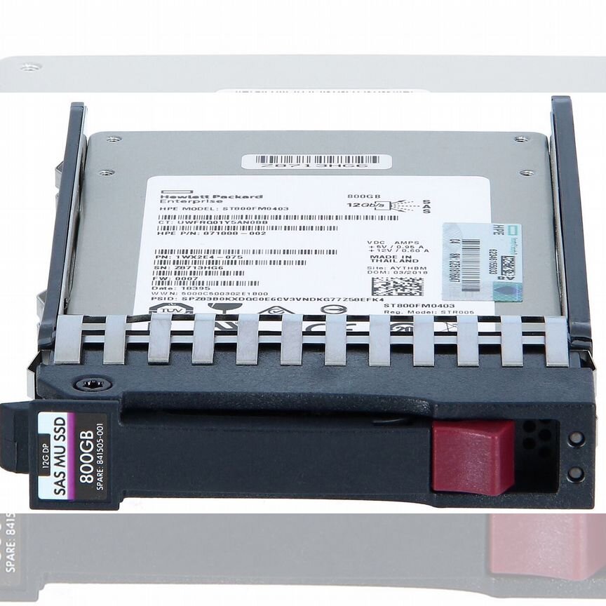 [841505-001] Ssd Hp 800gb Mo000800jwufu 12g Sas 2,5 841505-001