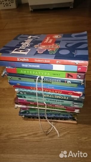 Учебники 6-9 класс английский, русский, алгебра