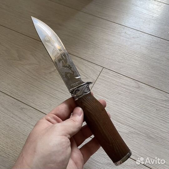 Нож охотник с уткой + ножны