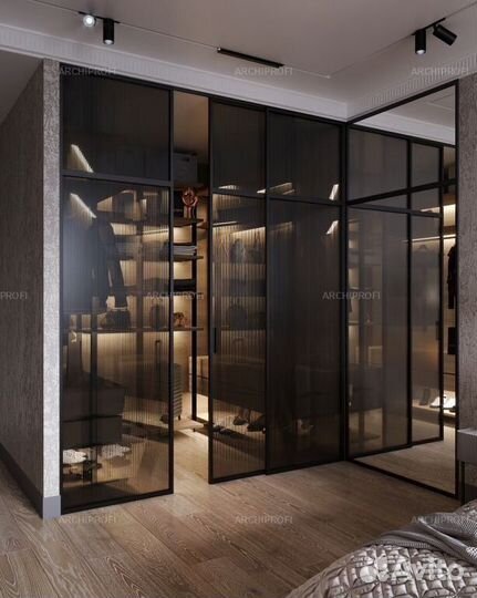 Дверь купе для гардеробной