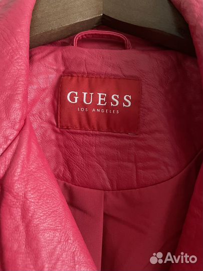 Кожаная куртка guess оригинал
