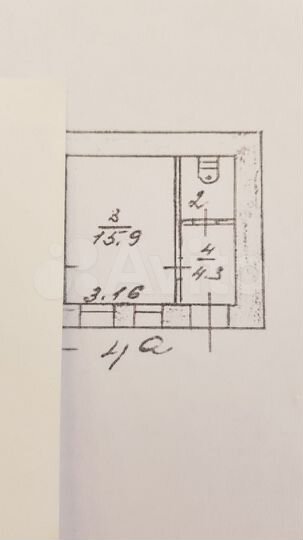 1-к. квартира, 24 м², 1/2 эт.
