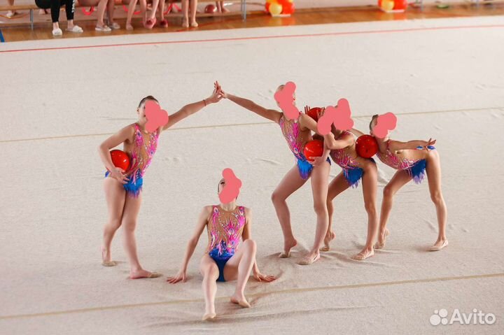 Купальники групповые для худ. гимнастики. Прокат