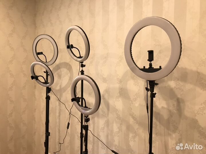 Новая кольцевая лампа от 26 см + штат диод арт994