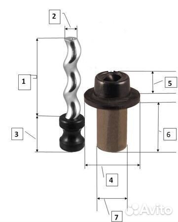 Ремкомплект винтового насоса сн-90В Вихрь и др