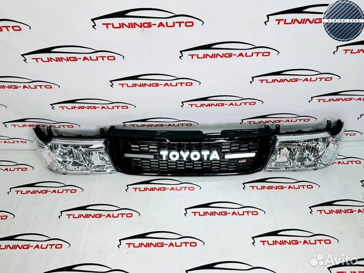 Фары (светлые) с решеткой Toyota Land Cruiser 100