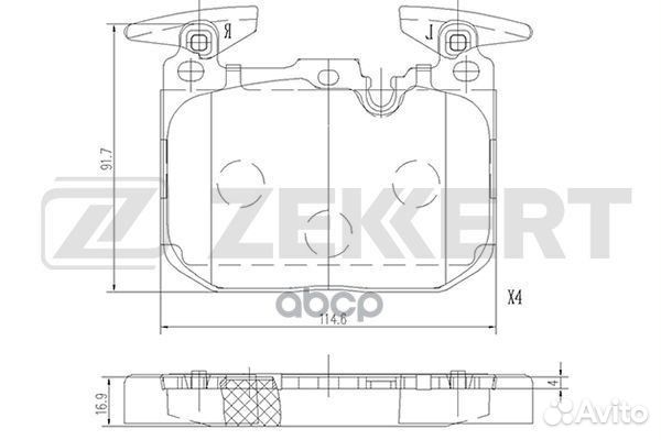 Колодки торм. диск. передн. BMW 1 (F20) 11- 3