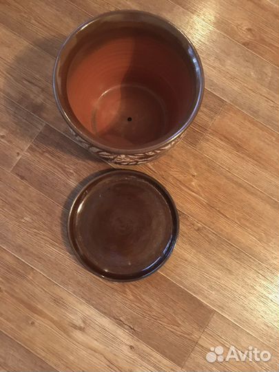 Горшок керамический большой