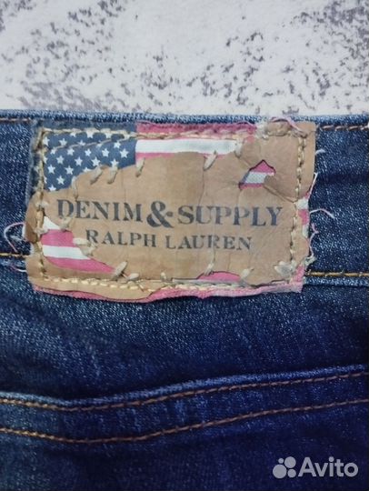 Джинсы denim & supply ralph lauren с люверсами
