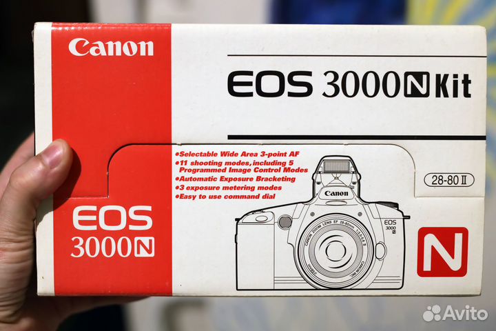 Canon eos 3000n+объектив комплект коробка