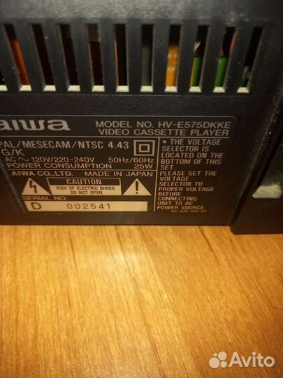 Видеомагнитофон aiwa
