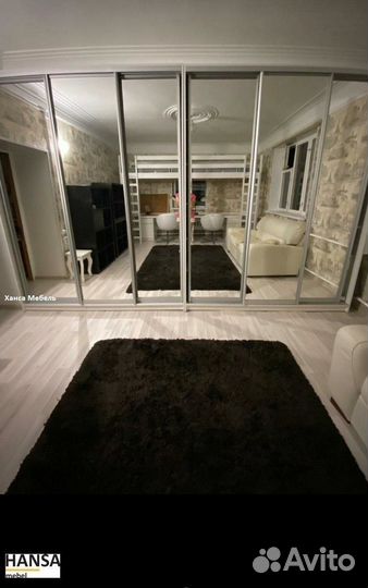 Шкаф купе большой 6-ти дверный