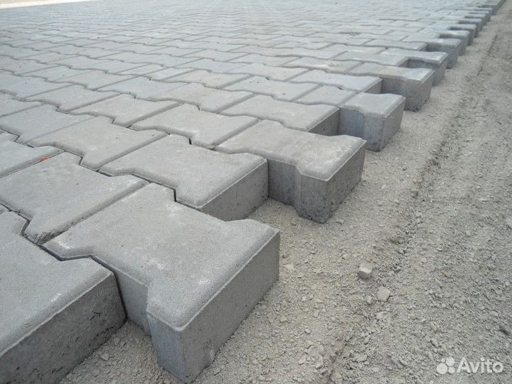 Тротуарная плитка Катушка 160х195х70 серая