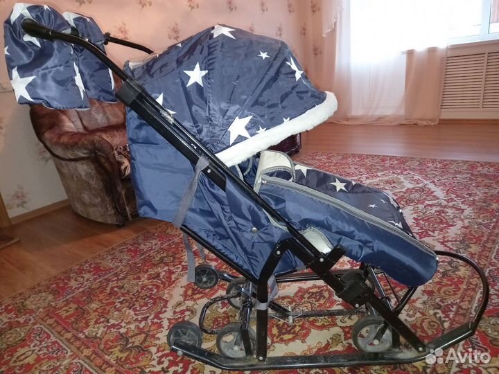 Детские санки коляска бу