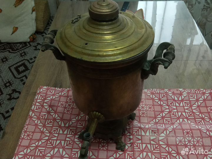 Самовар на дровах старинный