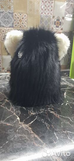 Шапка меховая с ушками