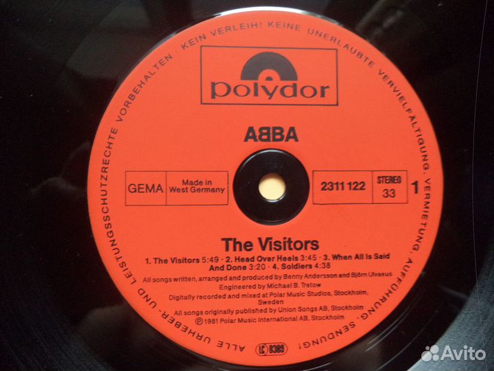 Abba – Visitors LP(Винил)