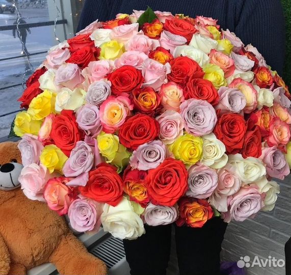 101 Роза Цветы Букеты 25 51 151 201 Розы Доставка