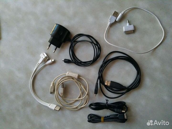 Зарядки кабели USB, адаптер