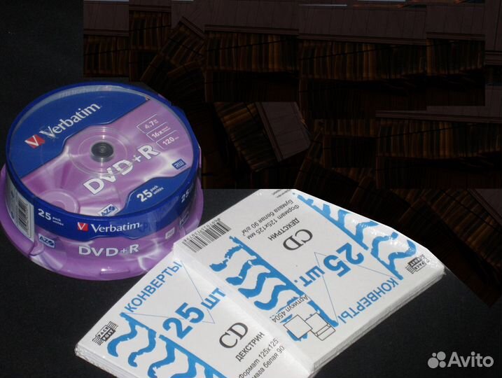 DVD+R болванки для Sony Playstation, CD конверты