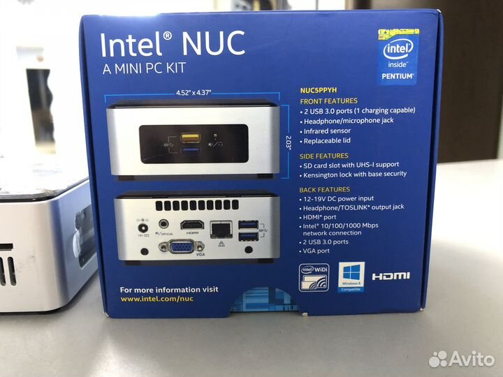Intel NUC pentium/4/128SSD