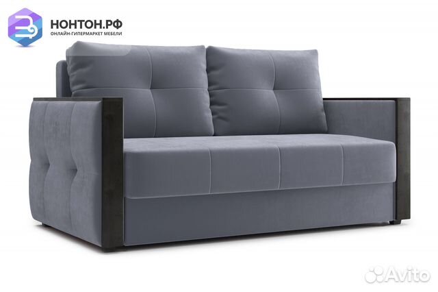 Диван еврокнижка Инсайд темно-серый