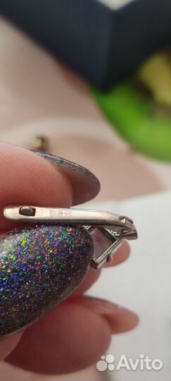 Серебряные серьги новые