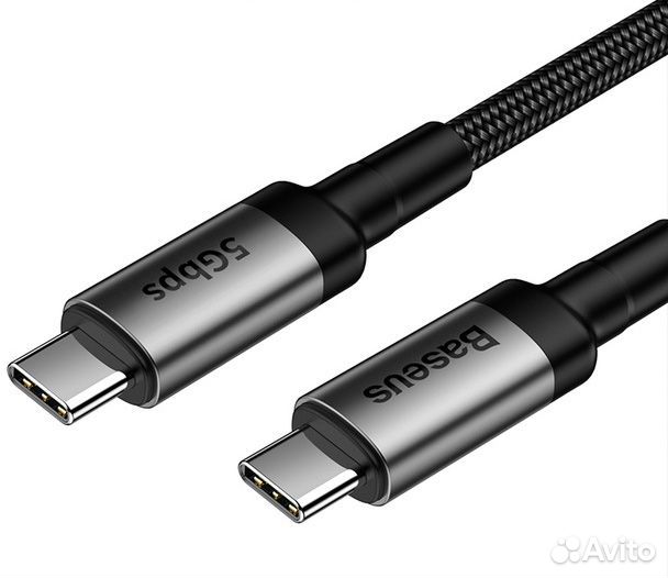 Кабель Baseus Cafule Type-C - Type-C 60W