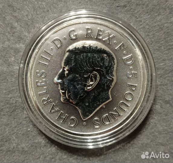 Монета 2023 Звери Тюдоров Бык Кларенса Серебро